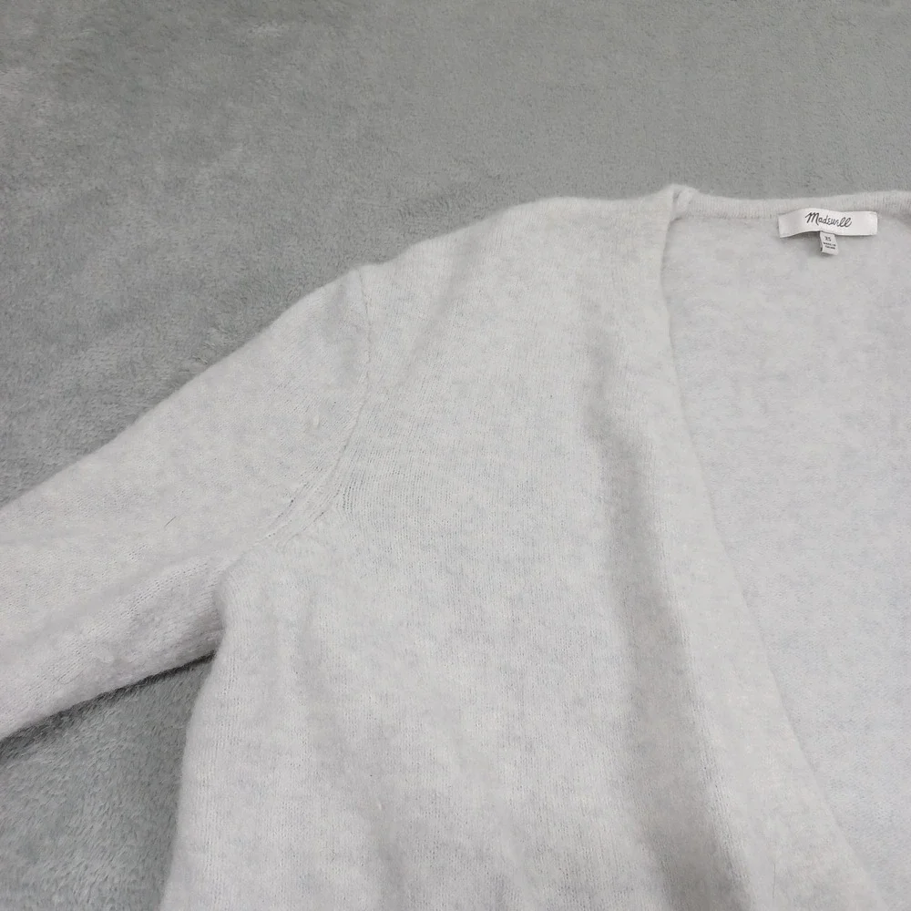 Madewell Cardigan Womens XS Gray Pockets Open‎ Preppy Sweater Casual